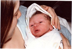 Matt as a newborn