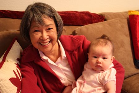 Who looks happier - me or Grandma Gail? (I think Grandma Gail, but trust me, I was pretty happy too!)