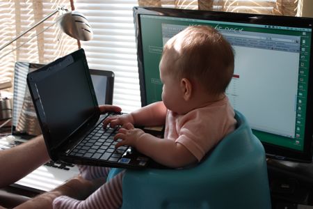 A behind the scenes look at me writing the blog