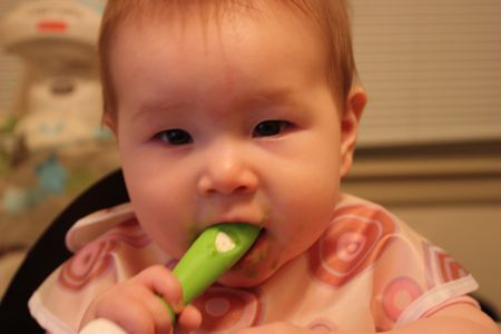 Just you try to get those peas in my mouth - I challenge thee!