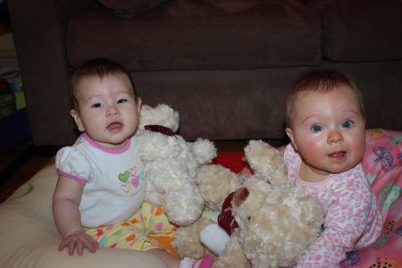 Megan gave Hannah and I really cute Valentine's Day teddy bears! I love mine - its so soft and yummy!