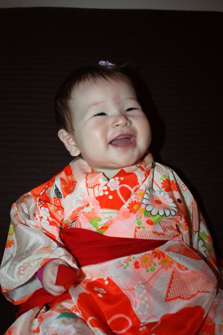 Thank you Mommy for sharing your kimono with me!