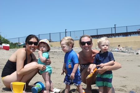 We took about 10 pictures trying to get everyone looking the same way - this is the best we did! Justin, Kerin, Nolan and Quinn - great seeing you guys can't wait to do it again soon!