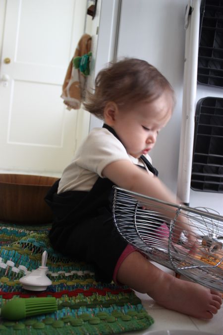 I've been helping Mommy out in the kitchen, so she gave me an apron and suggested I try out for Top Chef...