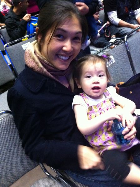 Me and Mommy before the show starts - I was so excited I could hardly sit still!