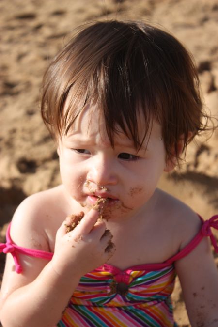 I can't help myself... yuck, sand in my mouth.