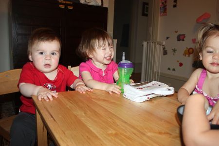 Jake was quite pleased to have 3 ladies all to himself. Here he is chatting up Maile Girl, but he made his rounds...