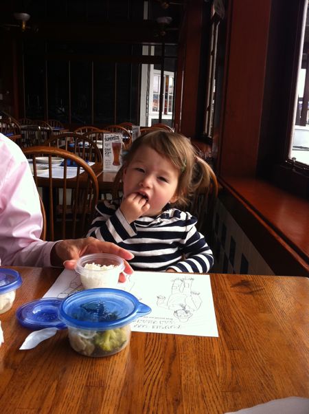 After the aquarium, I treated Gramma and Papa to lunch (okay, not really, but I tried to grab the check and Papa just wouldn't have it...)