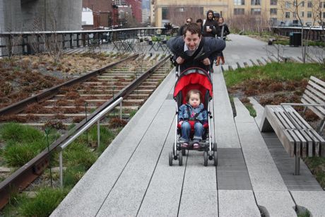 It was a bit too cold for a full exploration, but we briefly checked out the High Line before brunch. A very cool addition to the city that was added right after Christine and I moved to SF.