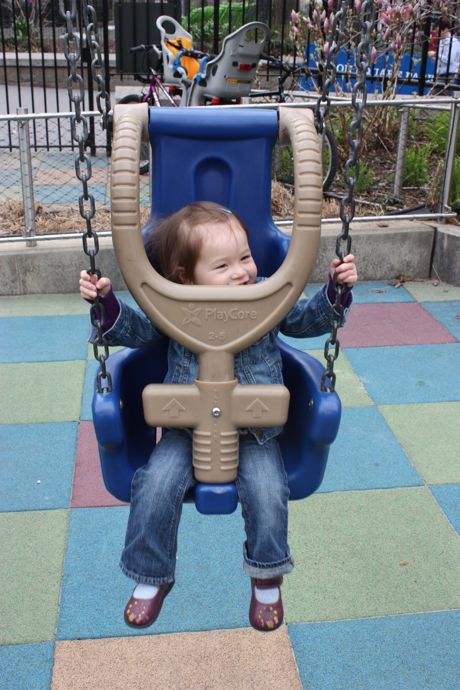 What is up with the swings in NYC? This thing looks like the chair they kept Hannibal Lecter in...