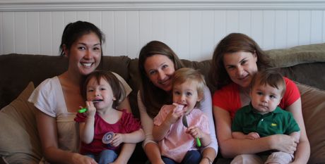 Mommy, Maile, Megan, Hannah, Andrea and Jake - Mother's Day 2011