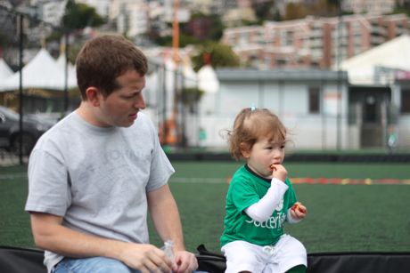 About halfway through class, we take a goldfish break and talk a little strategy...