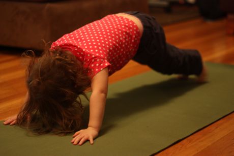 Plank pose.