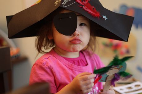 Momme said t' make me meanest pirate face - what do you think? Would you give me all your gold?
