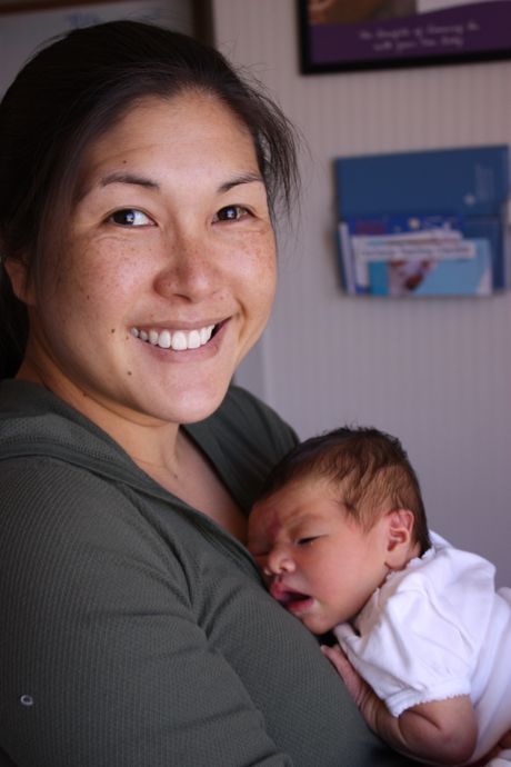 Maile and Mommy (2 days old)