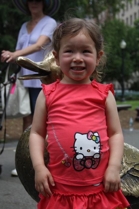 Maile Girl - all smiles after a fun morning with Grandma, Auntie Elyssa and Mommy