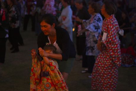 Mommy teaching Maile some of the dance moves...