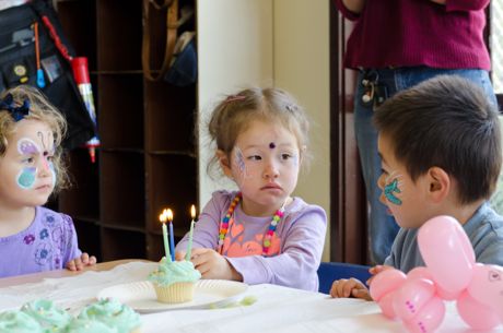 Dude, don't even dream of blowing out my candles...