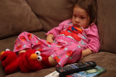 We're not always happy, but when we're sad, it helps to dress in Elmo duds head to toe...