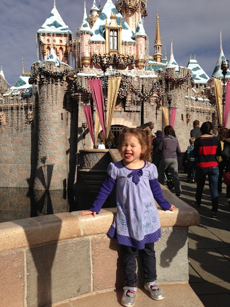 Yep, Maile Girl is here. That isn't a fake castle behind me, it's the real deal! (Dad note: Well, technically, it is fake ... but we'll let it go...)