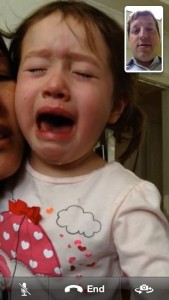 Facetime. For when you stub your toe and your daddy is at work...