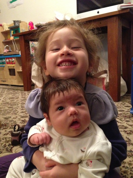 Maile Girl and Lil' Lauren clowning around!