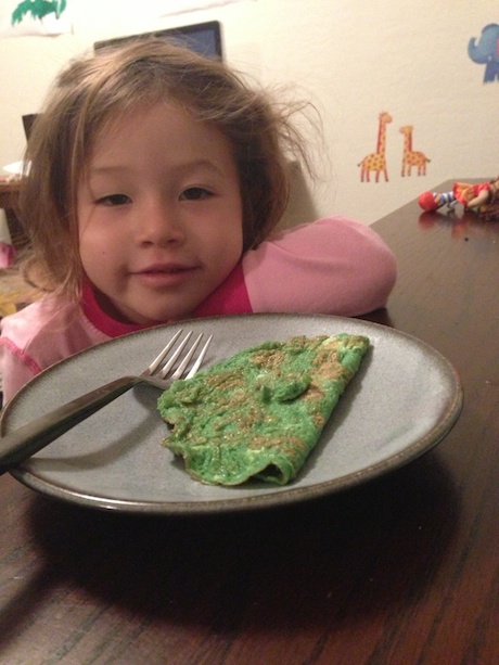 Mommy made me green eggs!