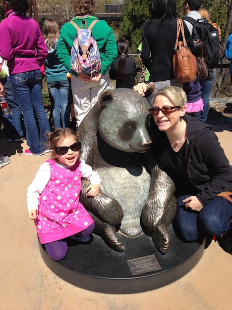 Auntie Elyssa was very excited to introduce Maile to the pandas at the zoo!