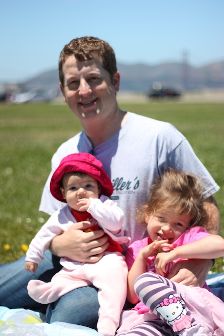 Father's Day 2013 with my girls - Maile (almost 4!) and Lauren (5.5 months)