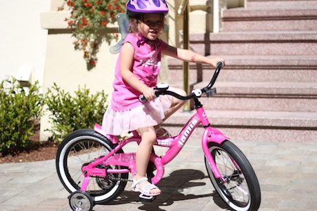 Maile Girl on her brand new, big girl bike!