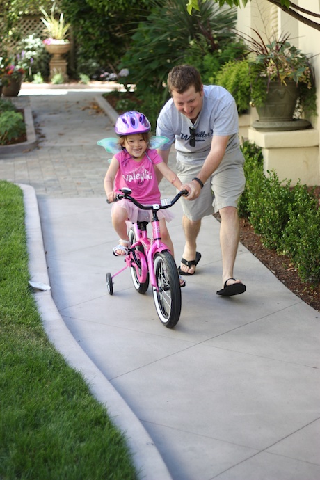 I had a blast on Father's Day teaching Maile how to ride her bike :)