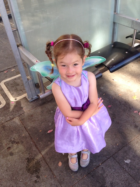 Maile picked this fairy outfit all by herself - it was perfect for the parade!