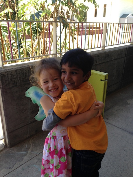 Maile and her birthday buddy, Aman