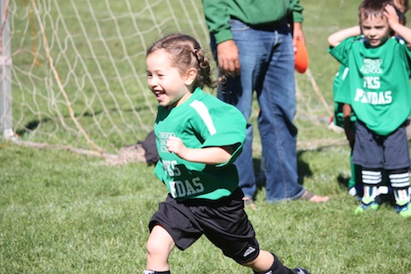 That is one happy soccer player...