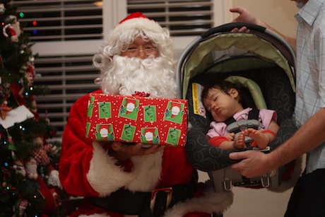 Lauren meets Santa (sort of)