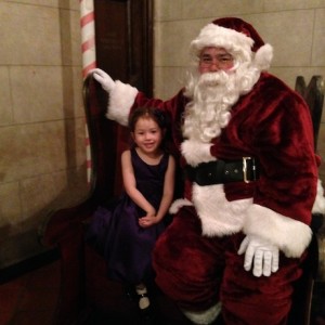 Apparently, a couple Sundays before Christmas, Santa hangs out at the ballet!
