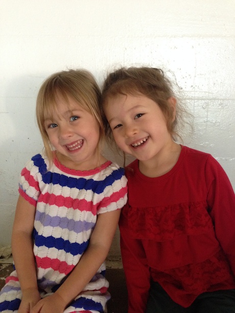... and now (February 2014 - Maile and Hannah at 4.5)