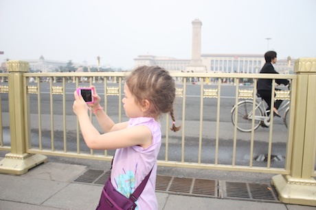 Maile has been using an iPod Touch throughout the trip to snap her own photos as well.