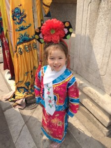 Maile Girl all dressed up in traditional garb...