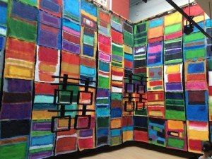One of the striking things about WAB was the art work they had hung up all over the buildings - these were done by 3rd or 4th graders and they were absolutely beautiful...