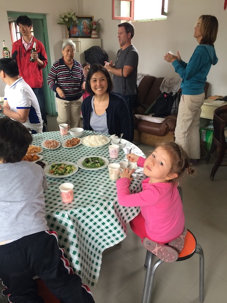 We ate lunch inside one of the hutongs where a family lives - it was pretty good!