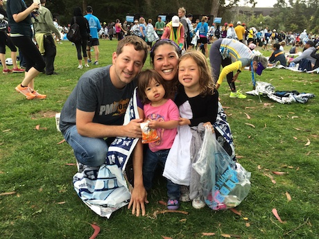 Family shot, another half marathon in the books!