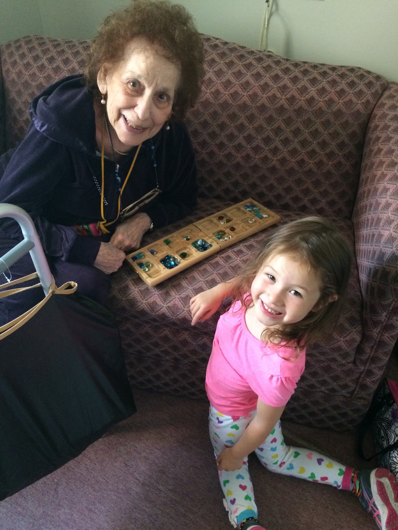 GG Bea was a quick study and soon was giving Maile a run for her money on Mancala