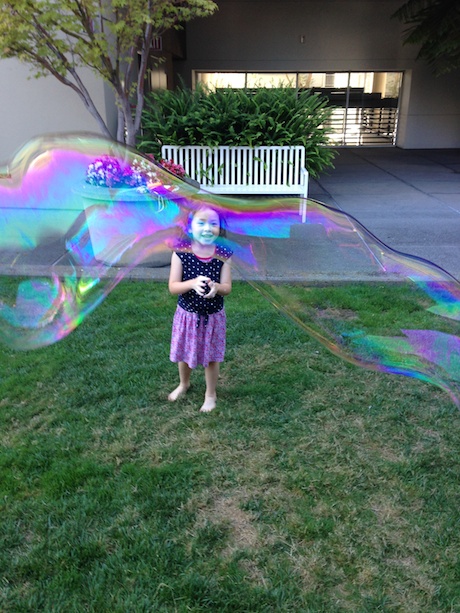 Woah. That's a big bubble!