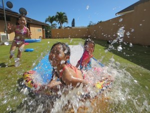 The Slip N' Slide we bought a couple years ago is still a big hit with the girls!