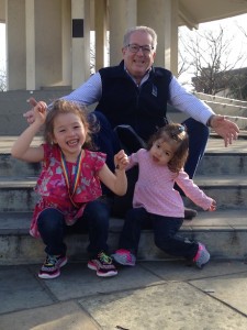 Papa and his girls (Maile at 5.5 and Lauren at 2)