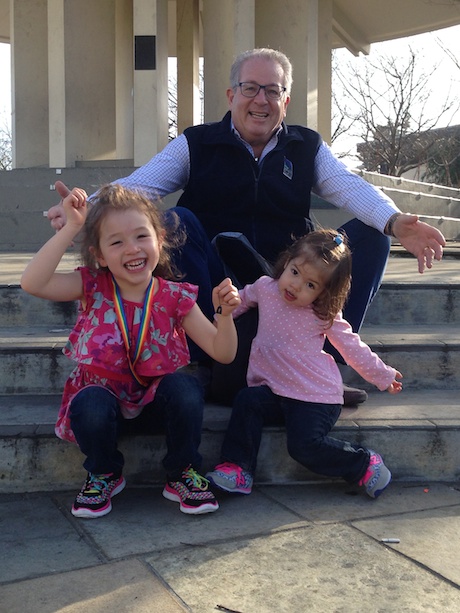 Papa and his girls (Maile at 5.5 and Lauren at 2)