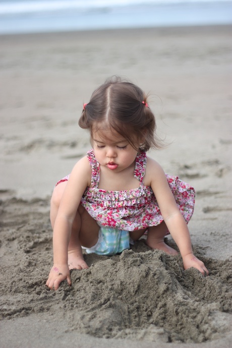 Very focused on our sand creation...