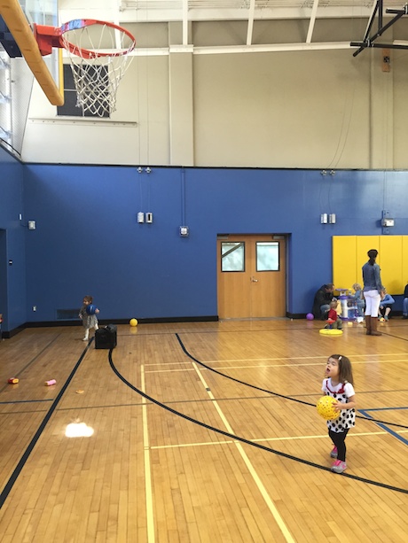 This shot really puts it in perspective - she'll be dunking in no time ;)