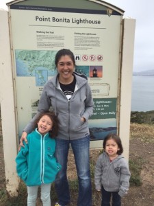 Mommy, Maile and Lauren at the start of our mini hike...